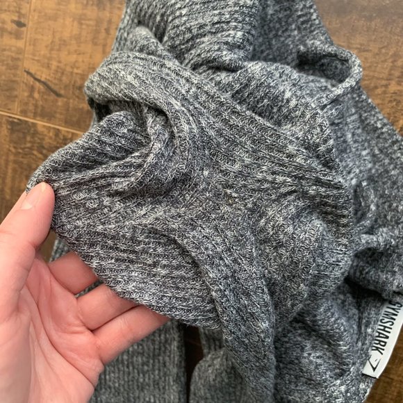 Gymshark Slounge High Waisted Knit Leggings in Grey Marl Size Small - Picture 9 of 13